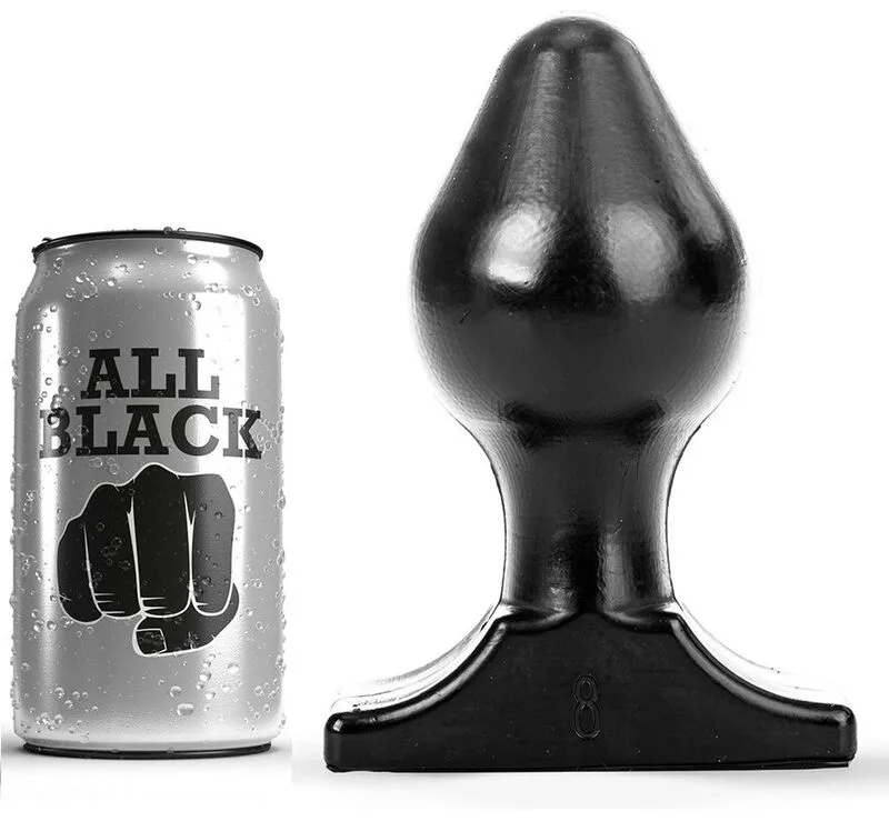 All Black - Anal Plug 16X8 cm