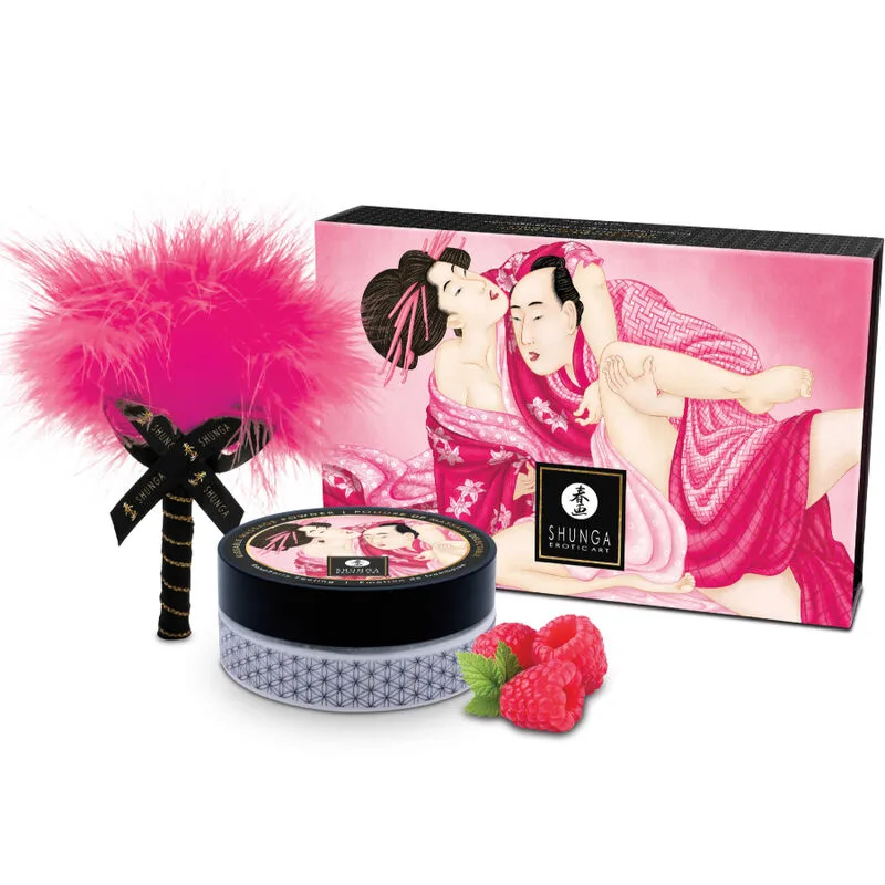 Shunga - Edible Massage Powder Kit Raspberry