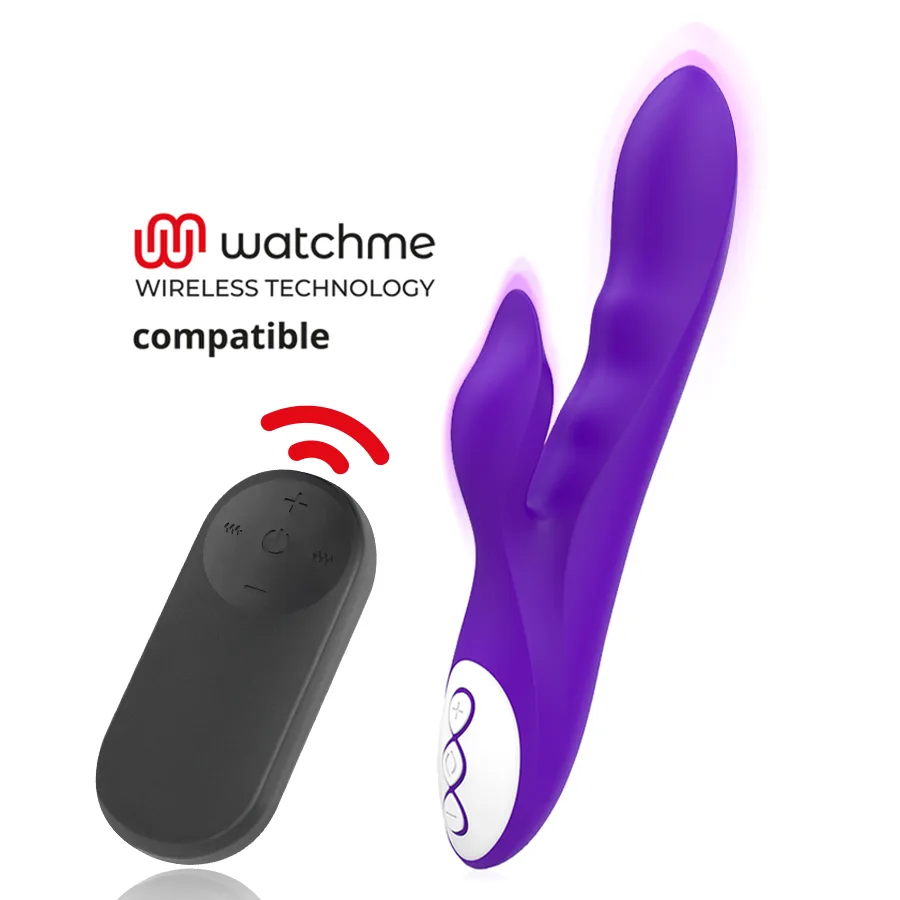 Galatea - Galo Purple Vibrator + Watchme Remote Control
