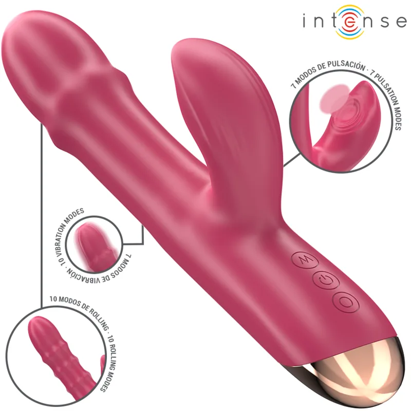 Intense - Chloe Vibrador Multifuncional 3 em 1 Vermelho