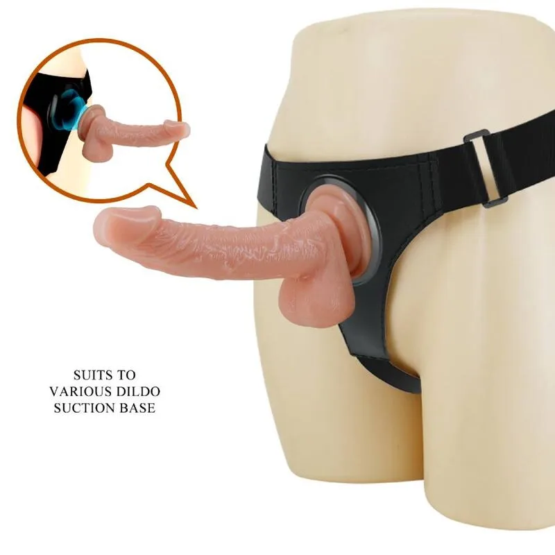 Pretty Love - Harness Briefs Universal Harness with Dildo Kevin 19 cm Natural