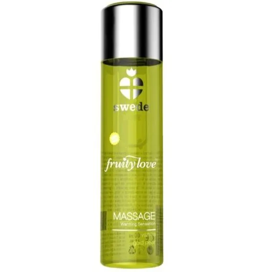 Swede - Fruity Love Warming Effect Massage Oil Vanilla and Gold Pear 60 ml.