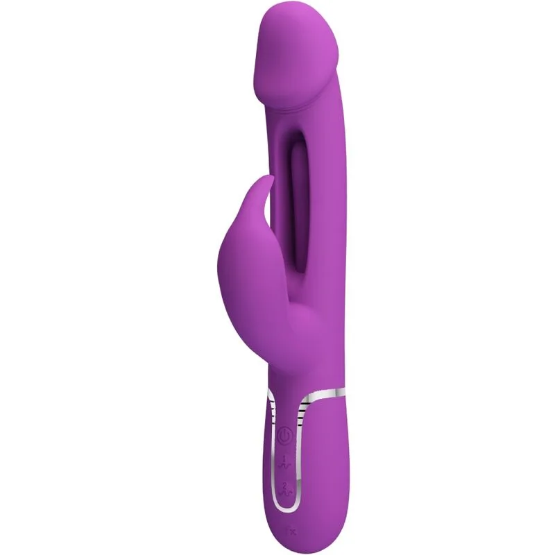 Pretty Love - Kampas 3 in 1 Multifunction Rabbit Vibrator Purple