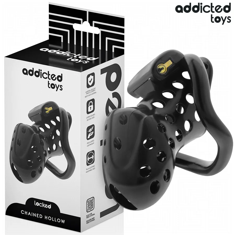 Addicted Toys Locked - Chained Hollow Penis Cage 10.5 cm