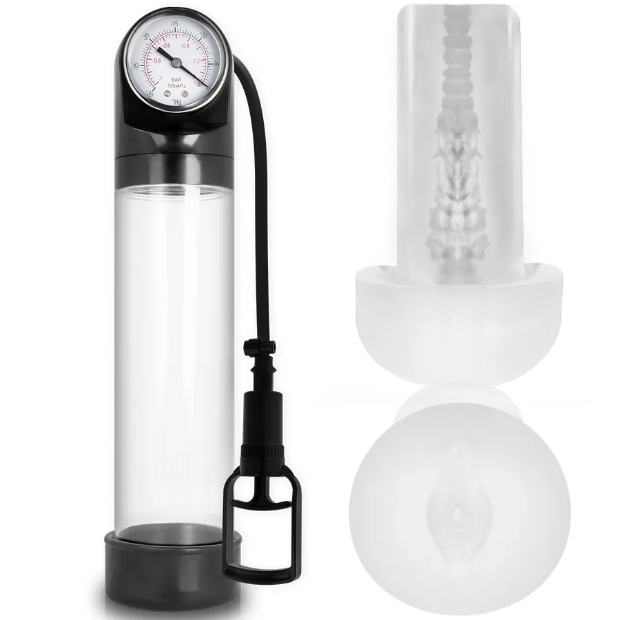 Pump Addicted - Rx9 Transparent with Masturbator