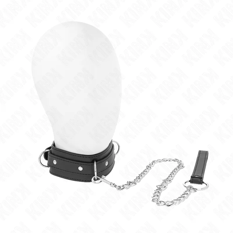 Kink - Necklace with Leash 65 cm 3 Ring Model 1 Adjustable 38-49 cm X 5 cm