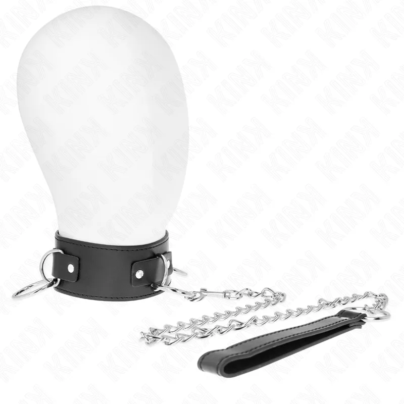Kink - Necklace with Leash 65 cm 3 Ring Model 2 Adjustable 36-43 cm X 5 cm