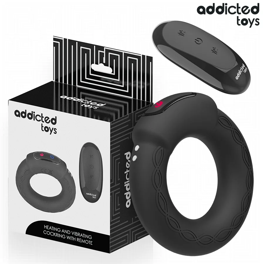 Addicted Toys - Heating Effect Vibrating Cock Ring Remote Control