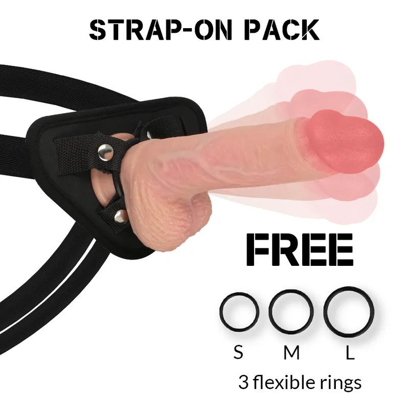 Rockarmy - Harness + Hawk Rotator and Vibrator 22 cm -O- 4.6 cm