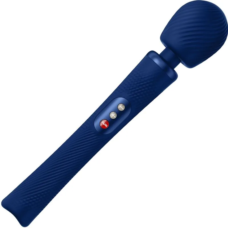 Fun Factory - Vim Silicone Recarregvel Vibrante Peso Rumble Wand Midnight Azul