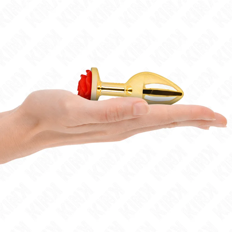 Kink - Plug Anal Gold Rose Red Size M