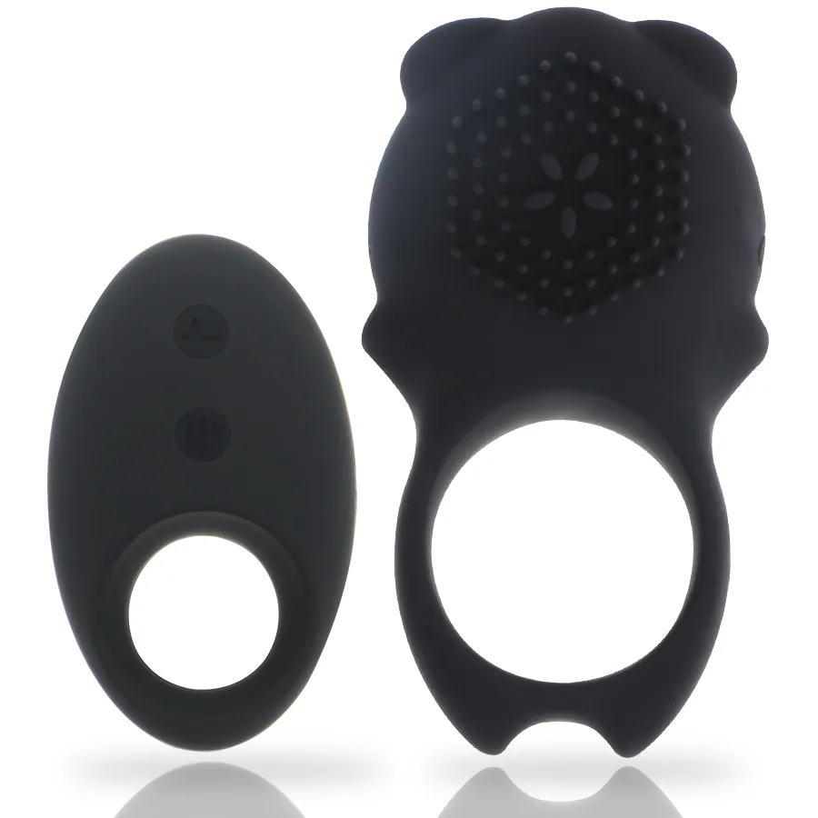 Mia - Colosseo Cock Ring Remote Control Black