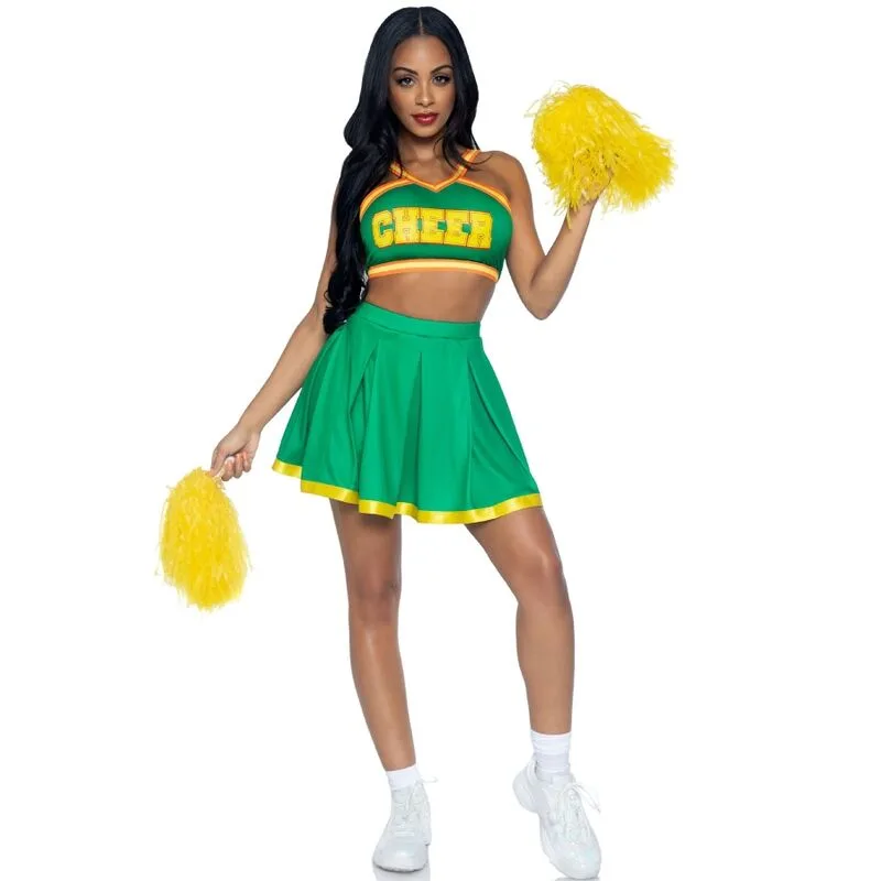 Leg Avenue - Costume Cheerleader Green S/M