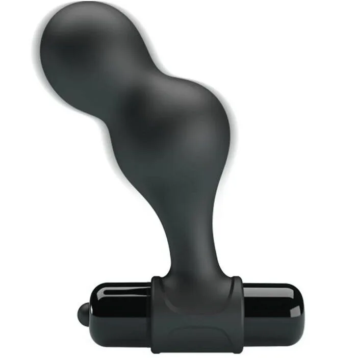 Mr Play - Black Silicone Vibrator Anal Plug