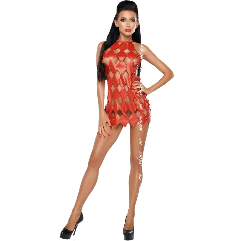 Me-Seduce - Gwen Dress Bare Back Red L/XL