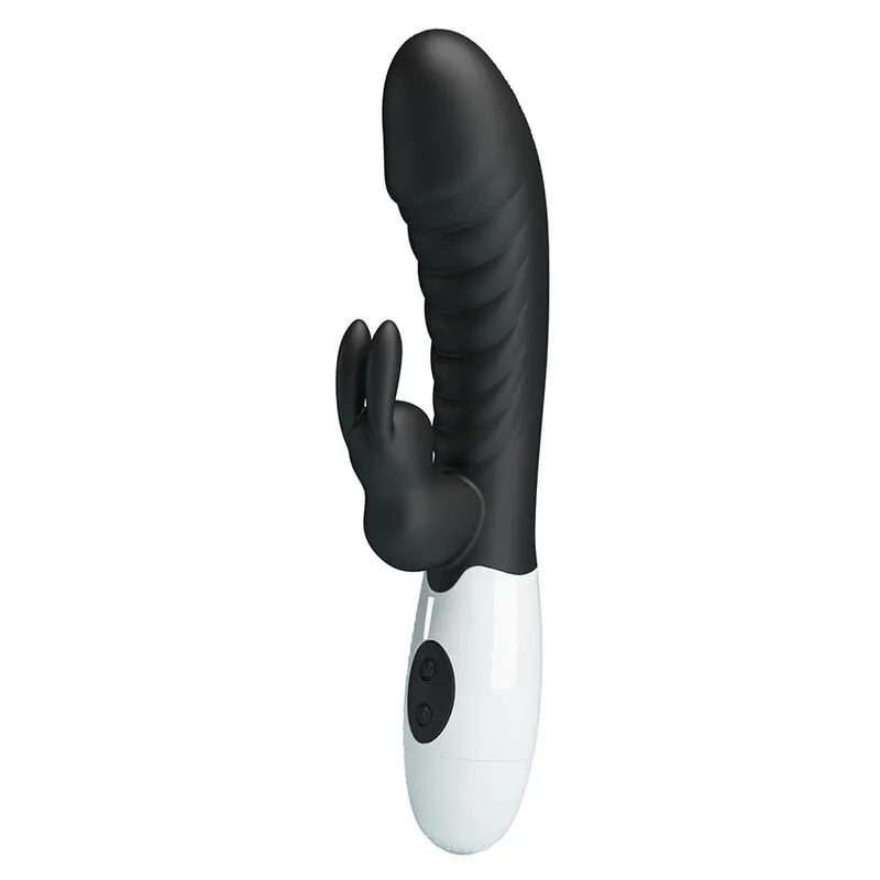 Pretty Love - Naughty Bunny 30 Function Rabbit Vibrator Black