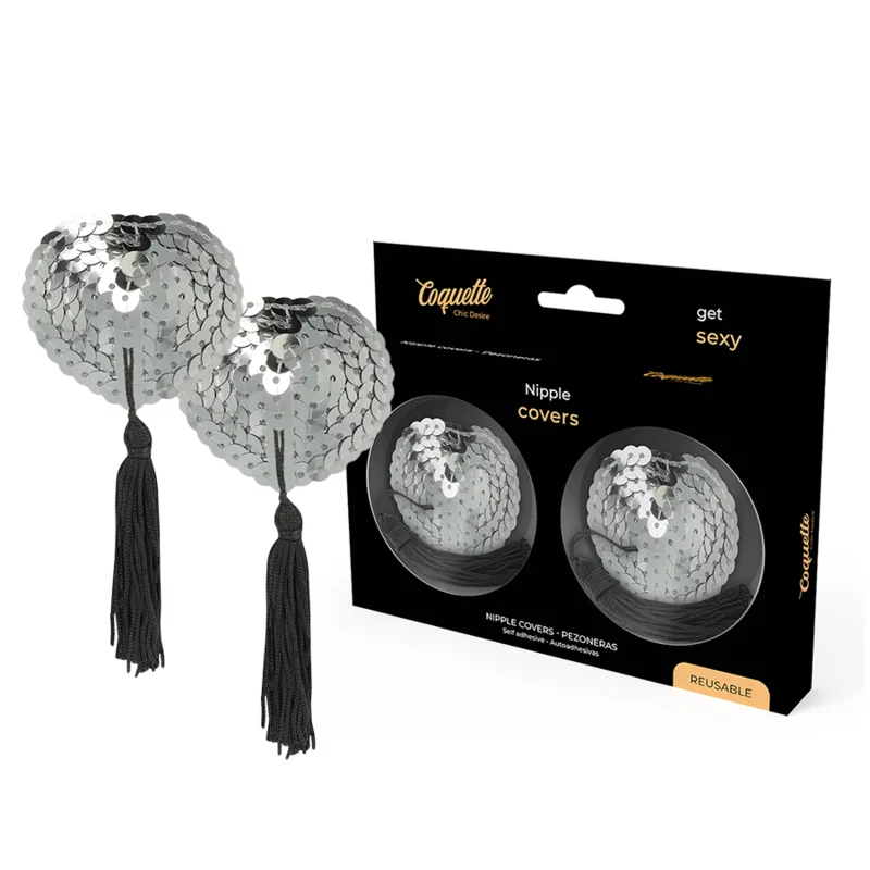 Coquette Chic Desire - Nipple Covers Silver