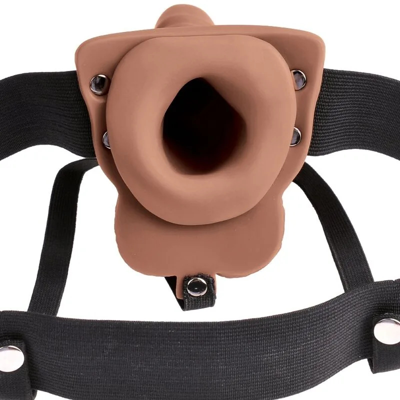 Fetish Fantasy Series - Adjustable Harness Realistic Penis with Rechargeable Testicles and Vibrator 15 cm