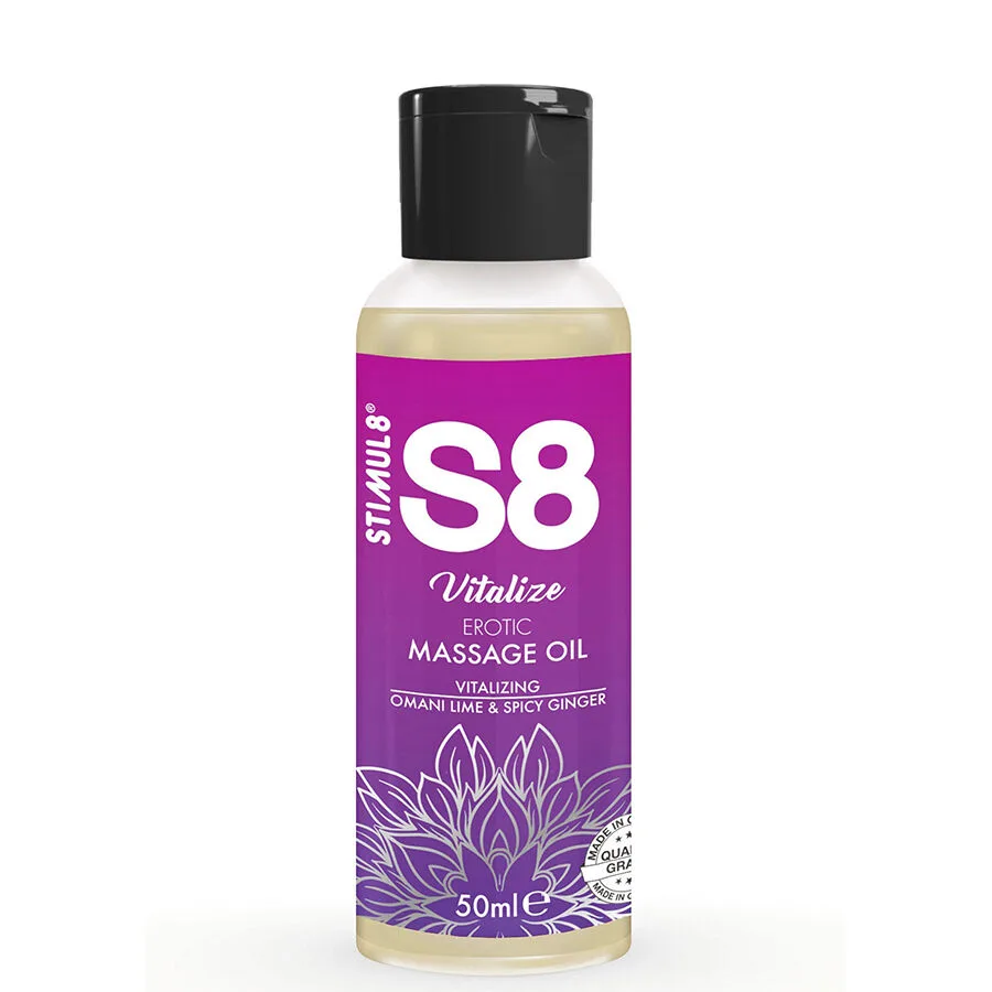 Stimul8 - S8 Vitalize Erotic Massage Oil Lime 50 ml