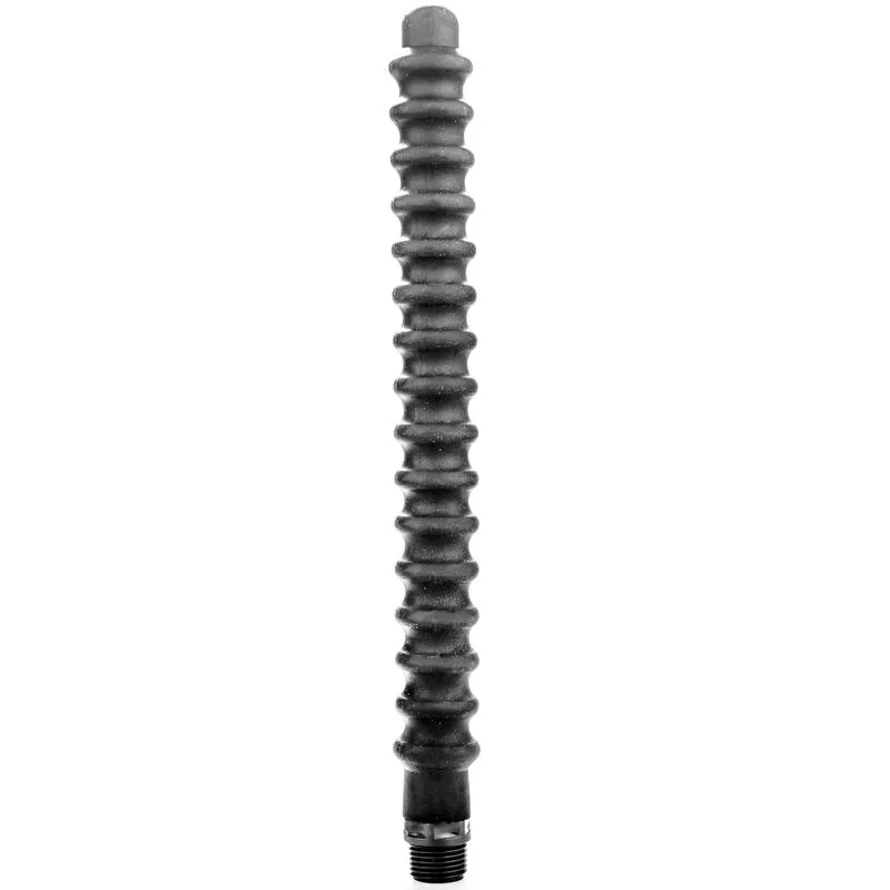 All Black - Mega Ripple Shower Anal Silicone 28.5 cm