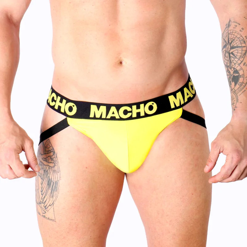 Macho - Mx25a Jock Lycra Yellow
