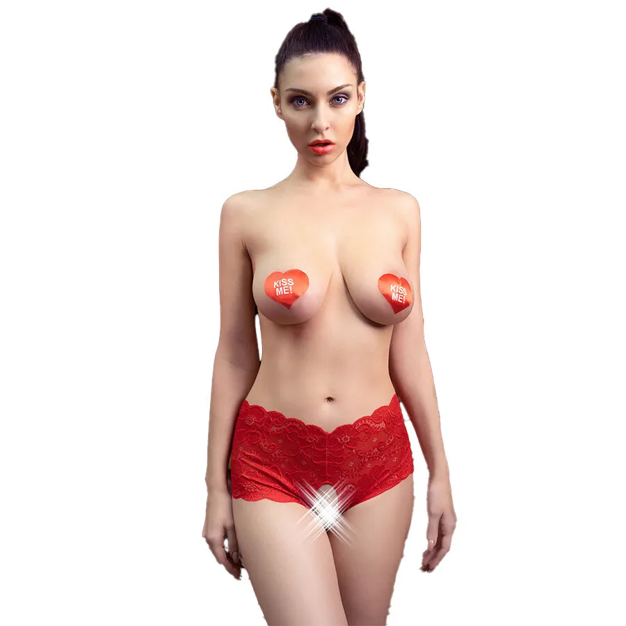 Chilirose - Cr 4641 Panties Crotchless Red