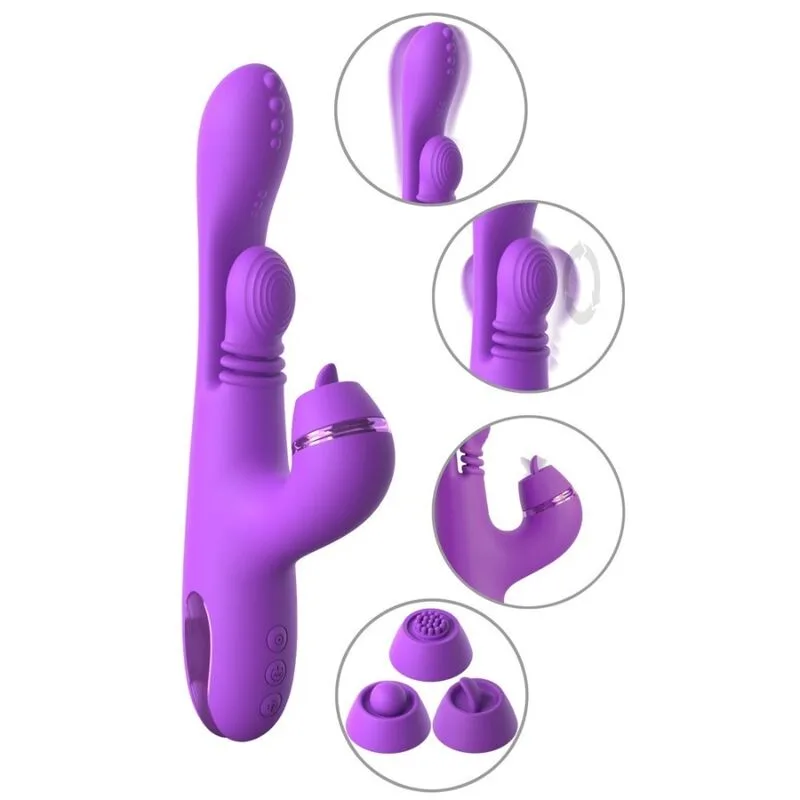 Fantasy for Her - Intimotion Pulse Pro Vibe Rabbit Vibrator Purple