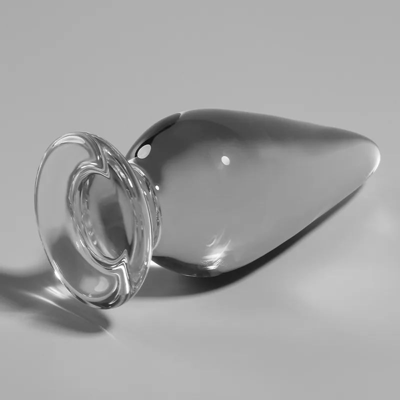 Nebula Series By Ibiza - Model 4 Anal Plug Borosilicate Glass Clear 11 cm -O- 5 cm