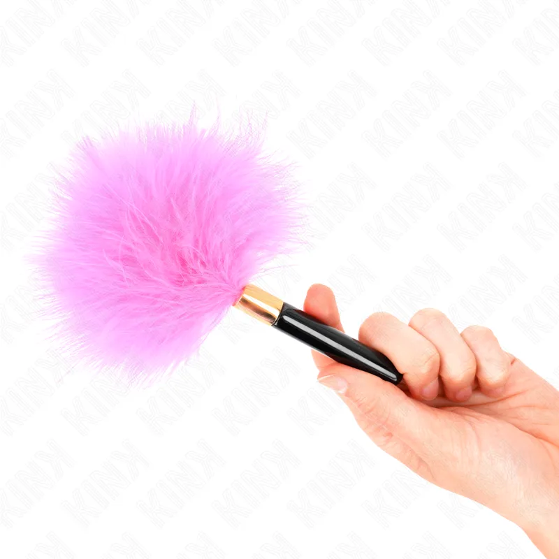 Kink - Fuchsia Gold Metal Tickle Feathers 18 cm