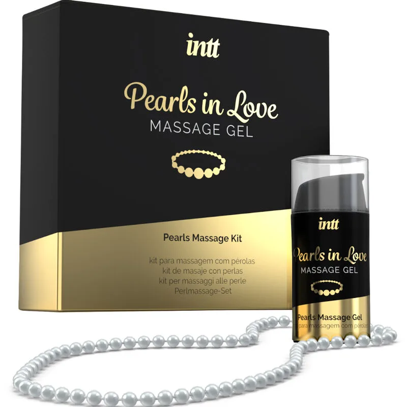 Intt Massage & Oral Sex - Pérolas Apaixonadas com Colar de Pérolas e Gel de Silicone