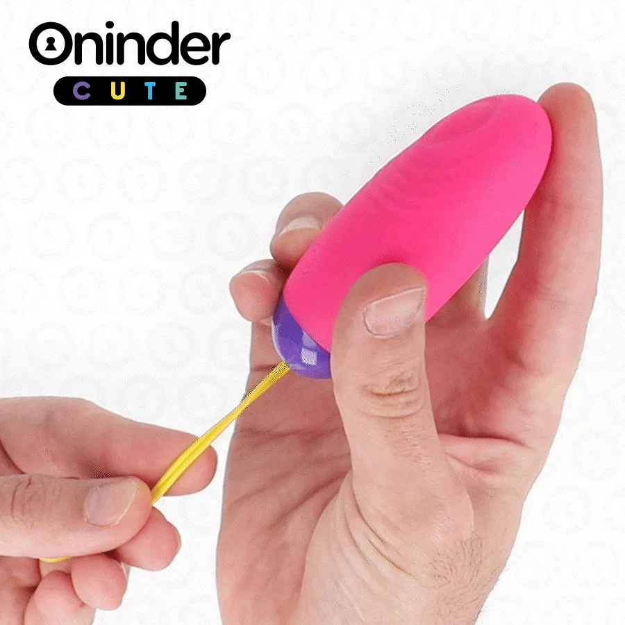 Oninder Cute - Love Pleasure Vibro-Wave Tapping Silicone Egg - Free Global App