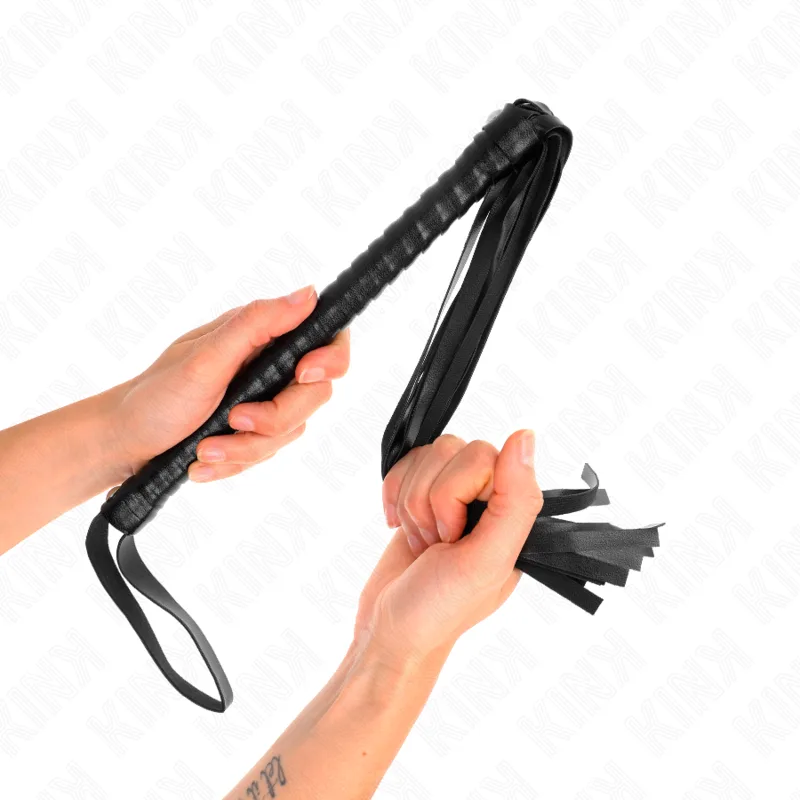 Kink - Whip with Black Textured Handle 48.5 cm