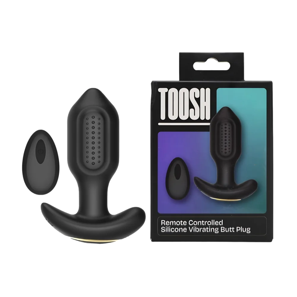 Toosh Plug Anal Vibratório de Silicone com Controlo Remoto