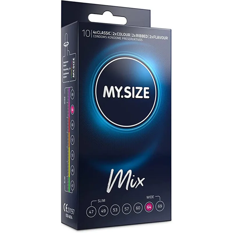 My Size - Mix Condoms 64 mm 10 Units