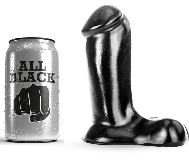All Black - Dildo Realistic 14 cm