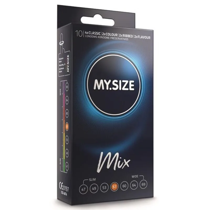 My Size - Mix Condoms 57 mm 10 Units
