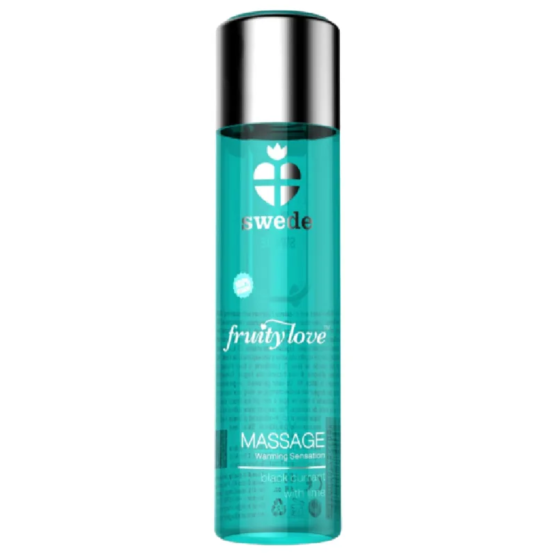 Swede - Fruity Love Warming Effect Massage Oil Black Currant and Lime 120 ml