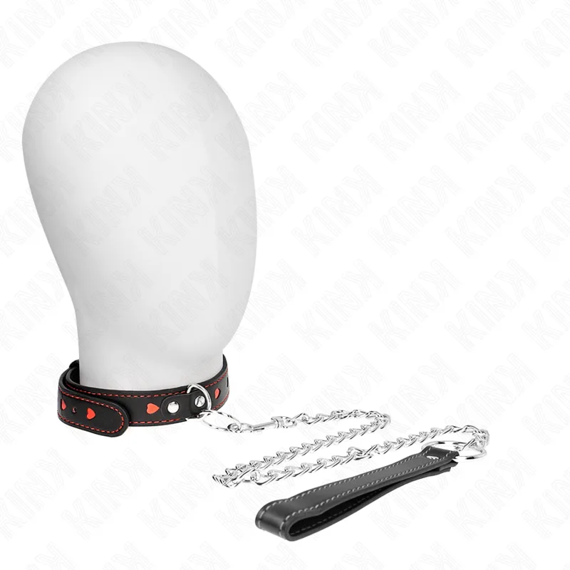 Kink - Necklace with Strap 65 cm Heart Details 52.5 X 2.5 cm