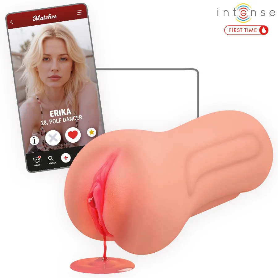 Intense First Time - Erika Virgin Masturbator with Bleeding