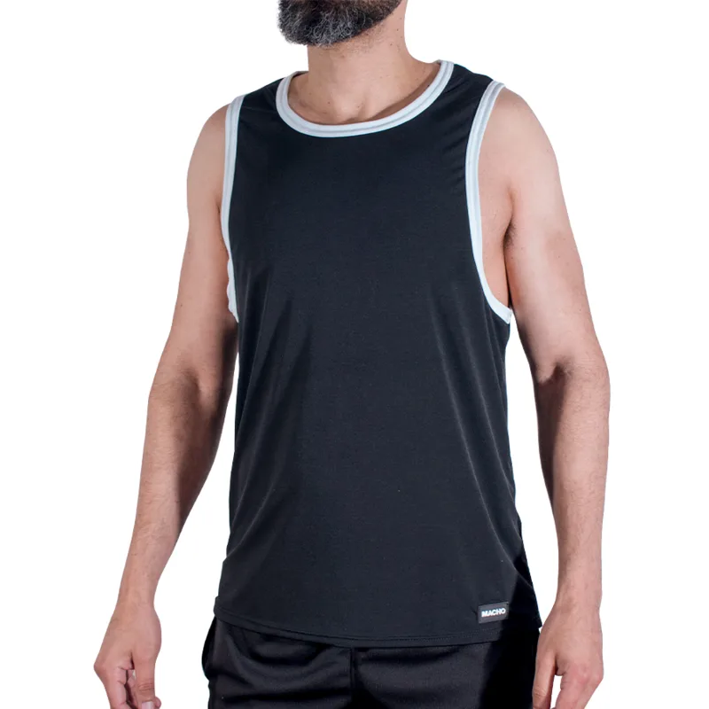Macho - Cmv004 Black Gym T-Shirt L/XL
