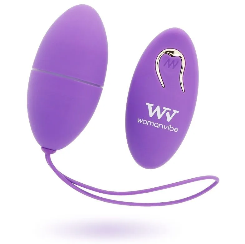 Womanvibe - Alsan Silicone Remote Control Egg Purple