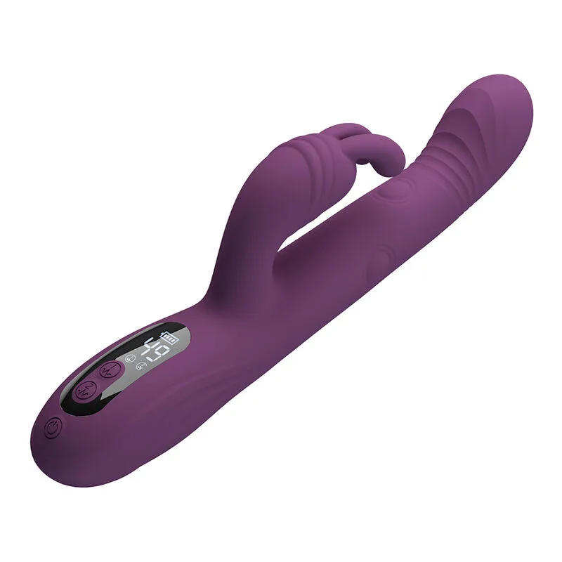 Pretty Love - Dee Multifunction Rabbit Vibrator Oscillating and Percussion Purple