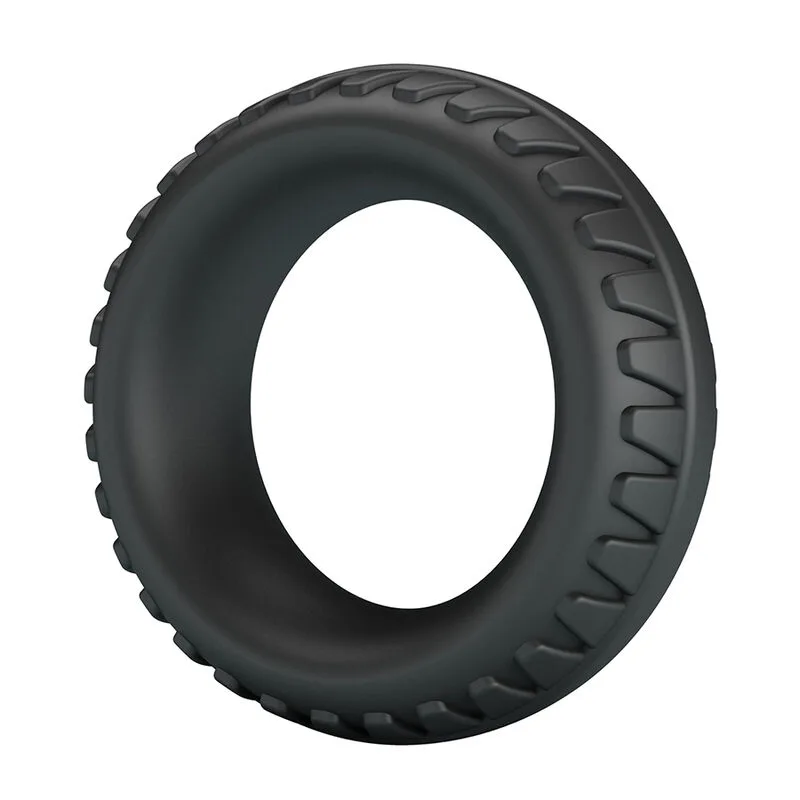 Crazy Bull - Merritt Textured Silicone Cock Ring Black