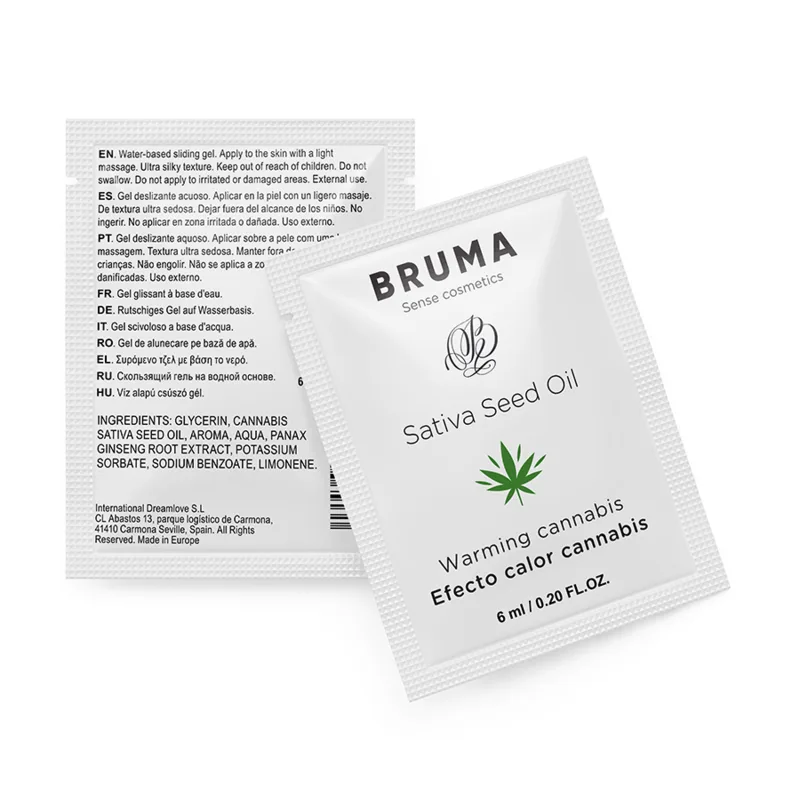 Bruma - Sativa Seed Oil Sliding Gel Warming Cannabis Flavor 6 ml