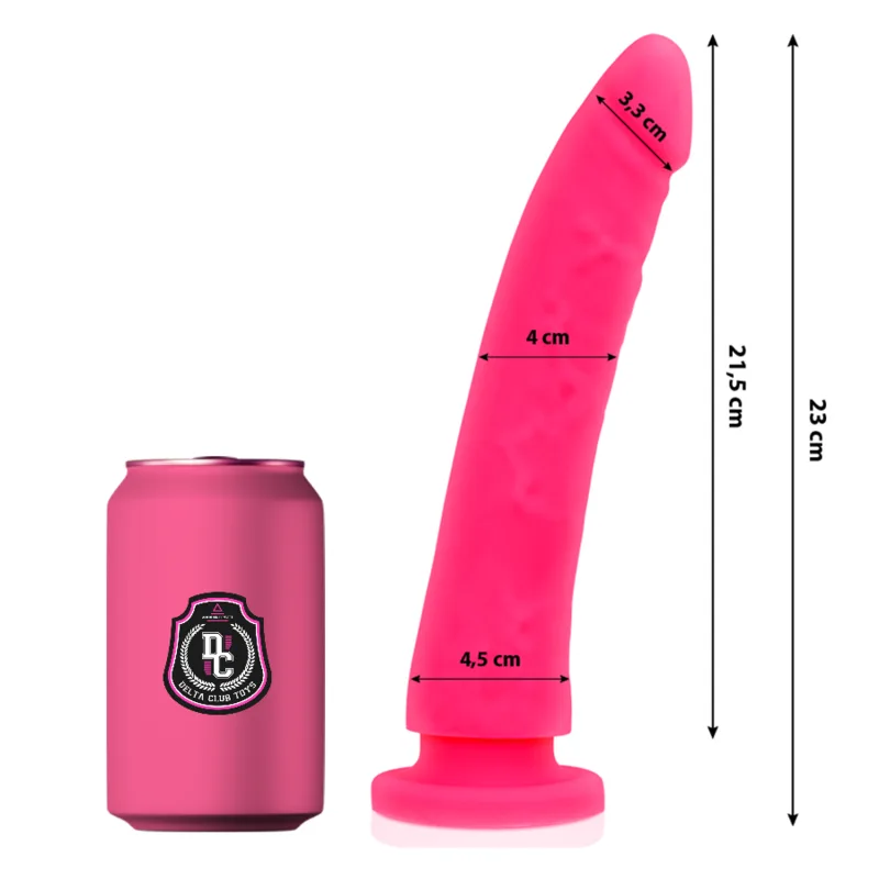 Delta Club - Toys Pink Dildo Medical Silicone 23 cm -O- 4.5 cm