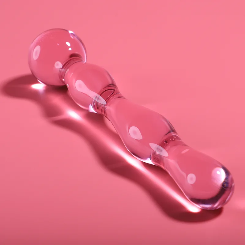 Nebula Series By Ibiza - Model 13 Dildo Borosilicate Glass Pink 18 cm -O- 3.5 cm