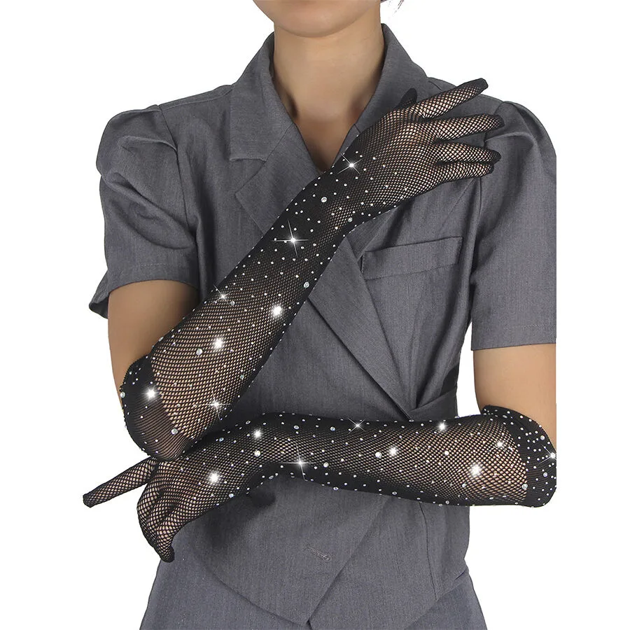 Subblime - 957469Shine Transparent Gloves Black S/M