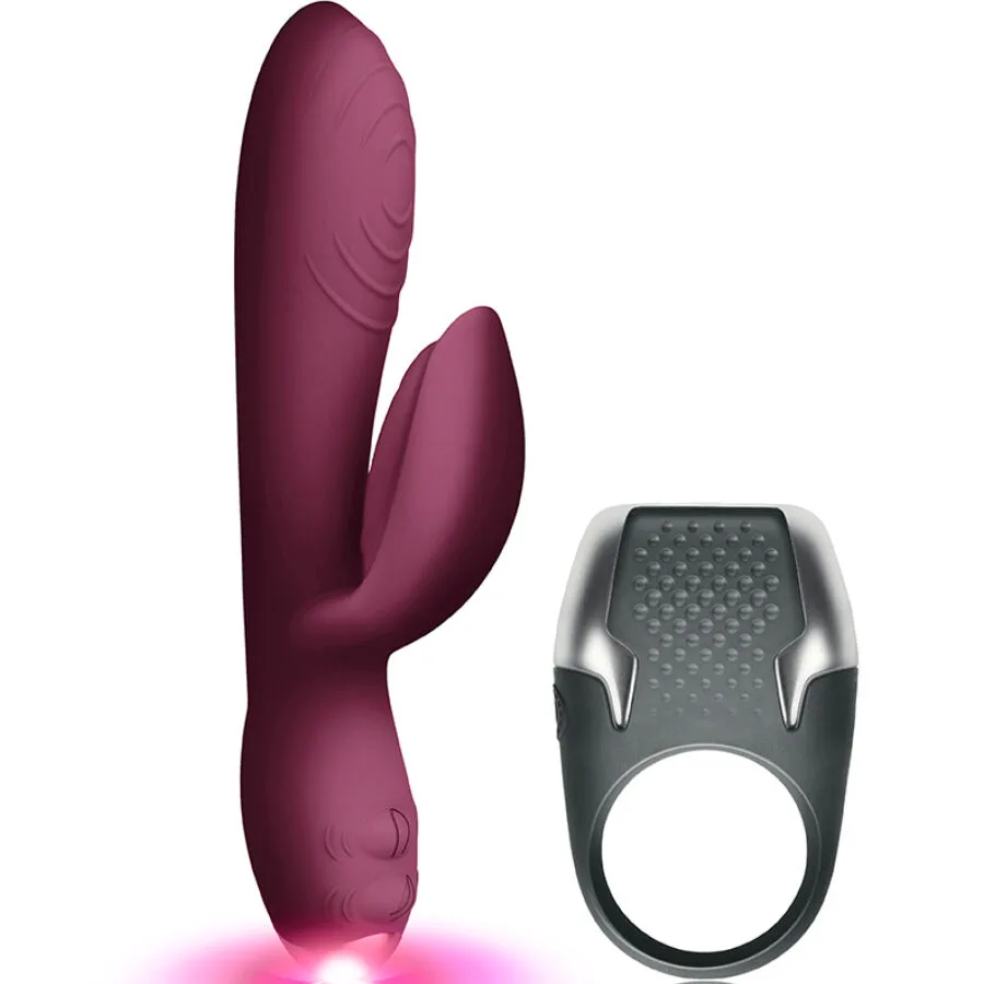Climaximum - Lamour Kit Rabbit Vibrator + LED Cock Ring