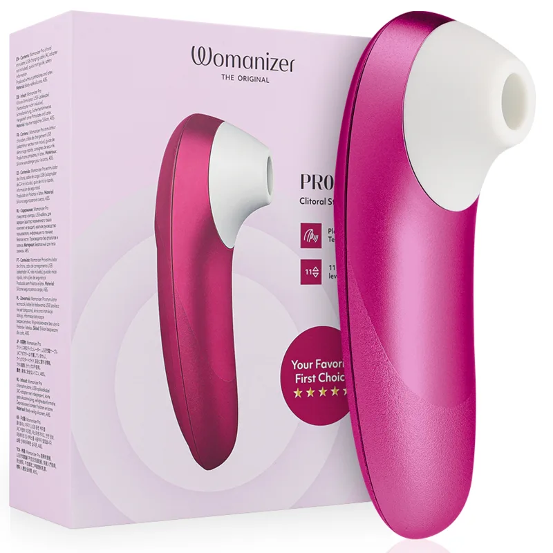 Womanizer - Pro Vibrant Clitoral Stimulator Pink