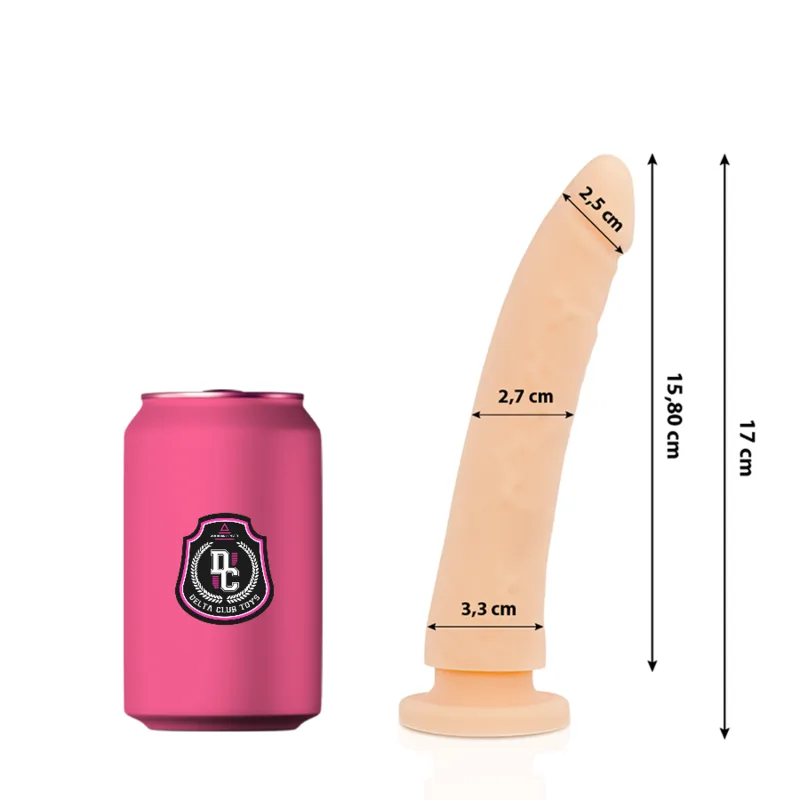 Delta Club - Toys Dildo Natural Medical Silicone 17 cm -O- 3 cm